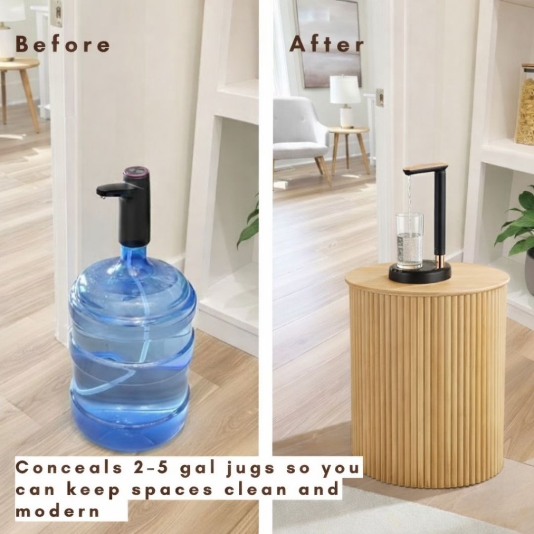 Nature Round Water Jug Table with Adjustable Head Design Desktop Water Dispenser Pump