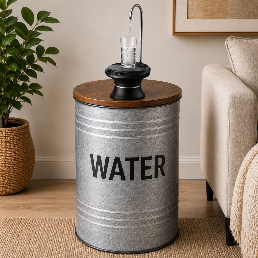 Drinking Water Dispenser Pump, Automatic Electric Drinking Water Bottle Pump for 1-6 Gallon Water Jugs, USB Rechargeable with Switch Control, Stable and Portable for Home, Kitchen, Office, Camping