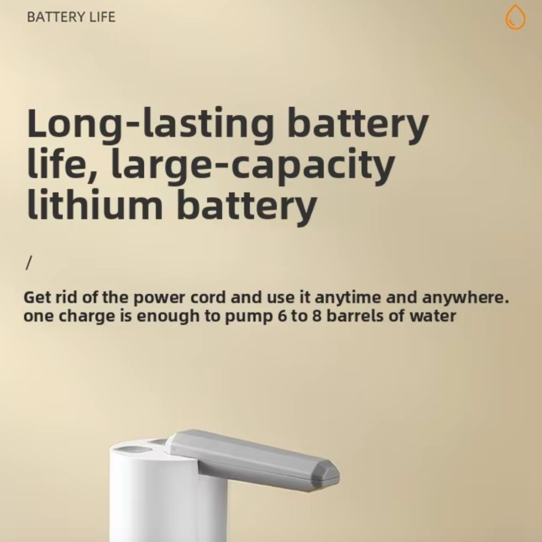 Folding Electric Water Pump 3.7W 5V ABS Housing Household Bottled Mineral Water Automatic Wireless Dual-Use Pressurized Bucket