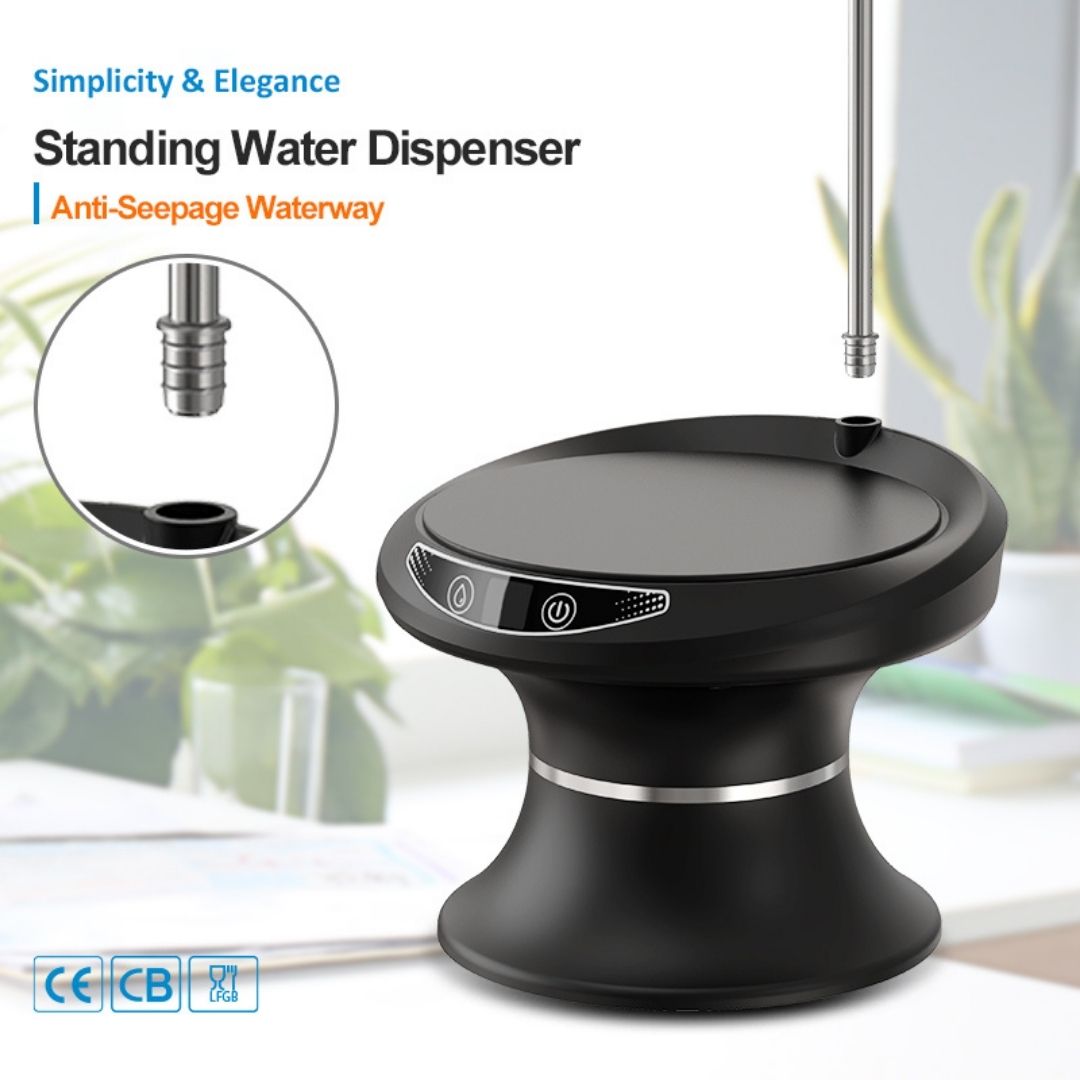 Drinking Water Dispenser Pump, Automatic Electric Drinking Water Bottle Pump for 1-6 Gallon Water Jugs, USB Rechargeable with Switch Control, Stable and Portable for Home, Kitchen, Office, Camping