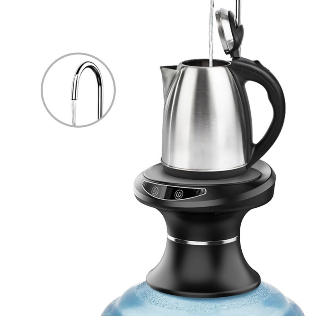 Drinking Water Dispenser Pump, Automatic Electric Drinking Water Bottle Pump for 1-6 Gallon Water Jugs, USB Rechargeable with Switch Control, Stable and Portable for Home, Kitchen, Office, Camping