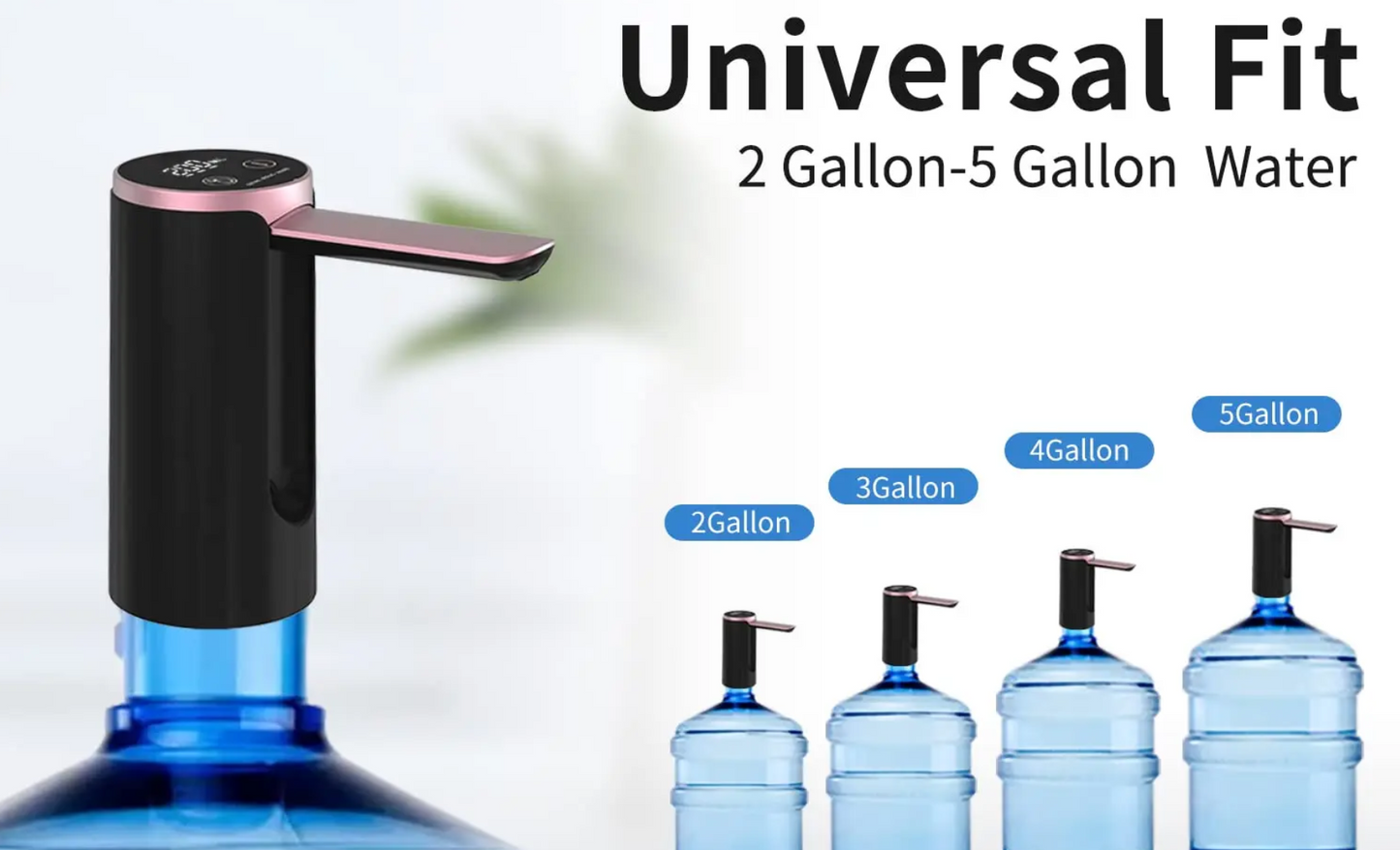 Rechargeable Electric Water Gallon Bottle Pump Automatic Folding Water Dispenser