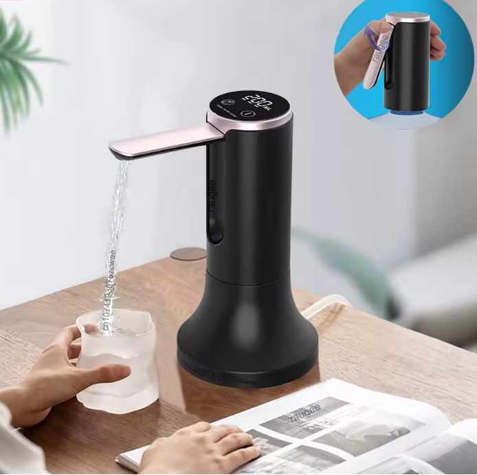 Rechargeable Electric Water Gallon Bottle Pump Automatic Folding Water Dispenser