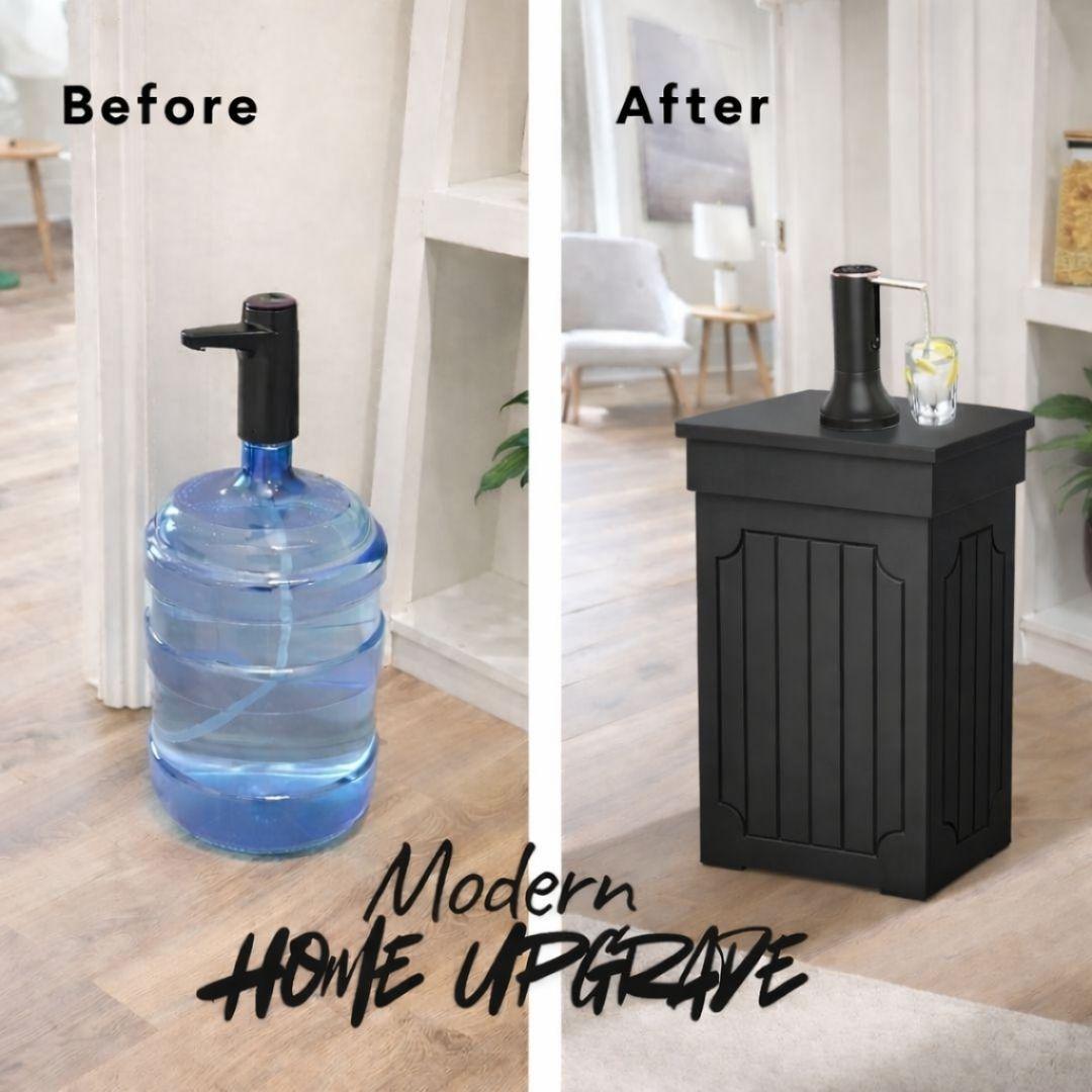 Kitchen Water Bottle Cover Cabinet, Water Jug Cabinet, Wooden Water Cover, Kitchen Water Bottle Organizer, Can Rack - Fits All Bottles