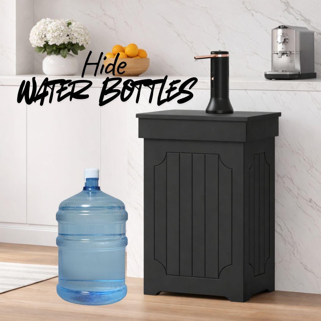 Kitchen Water Bottle Cover Cabinet, Water Jug Cabinet, Wooden Water Cover, Kitchen Water Bottle Organizer, Can Rack - Fits All Bottles